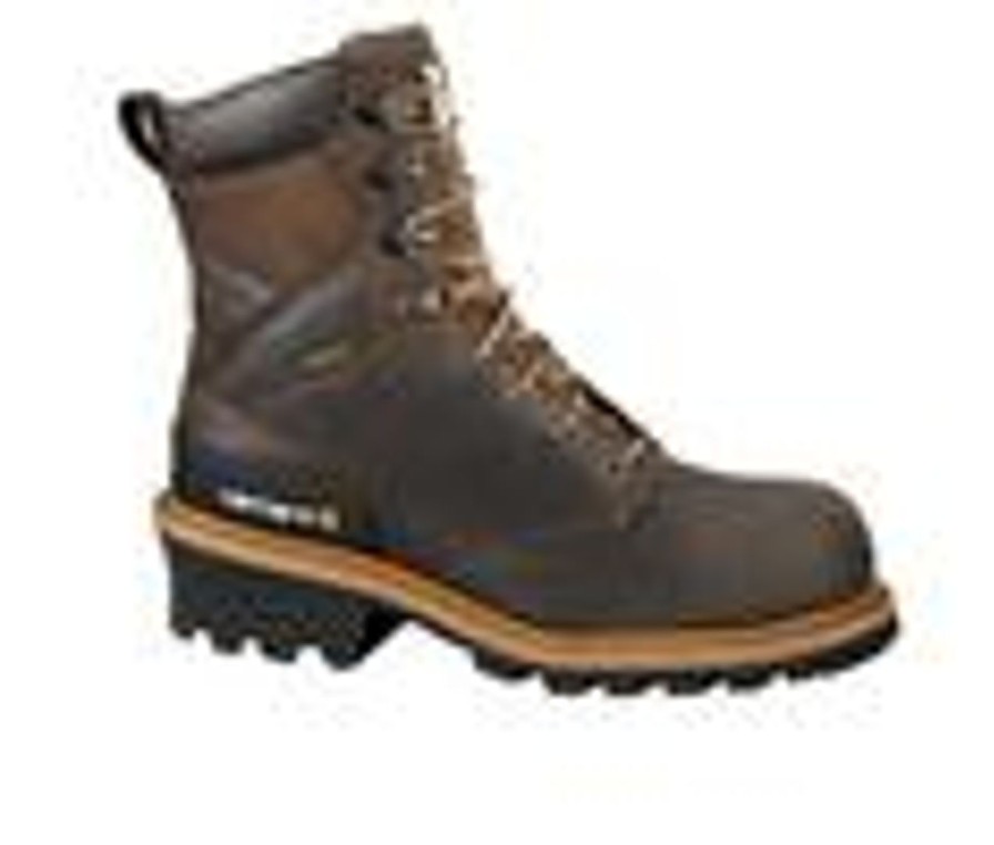 Men Carhartt Electric Hazard | Men'S Carhartt Cml8360 Logger Composite Toe Work Boots Crazy Horse