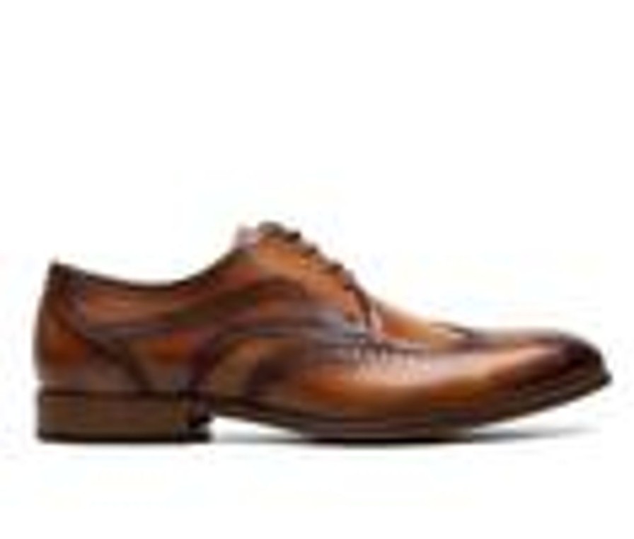 Men Stacy Adams Oxfords | Men'S Stacy Adams Brayden Dress Oxfords Tan