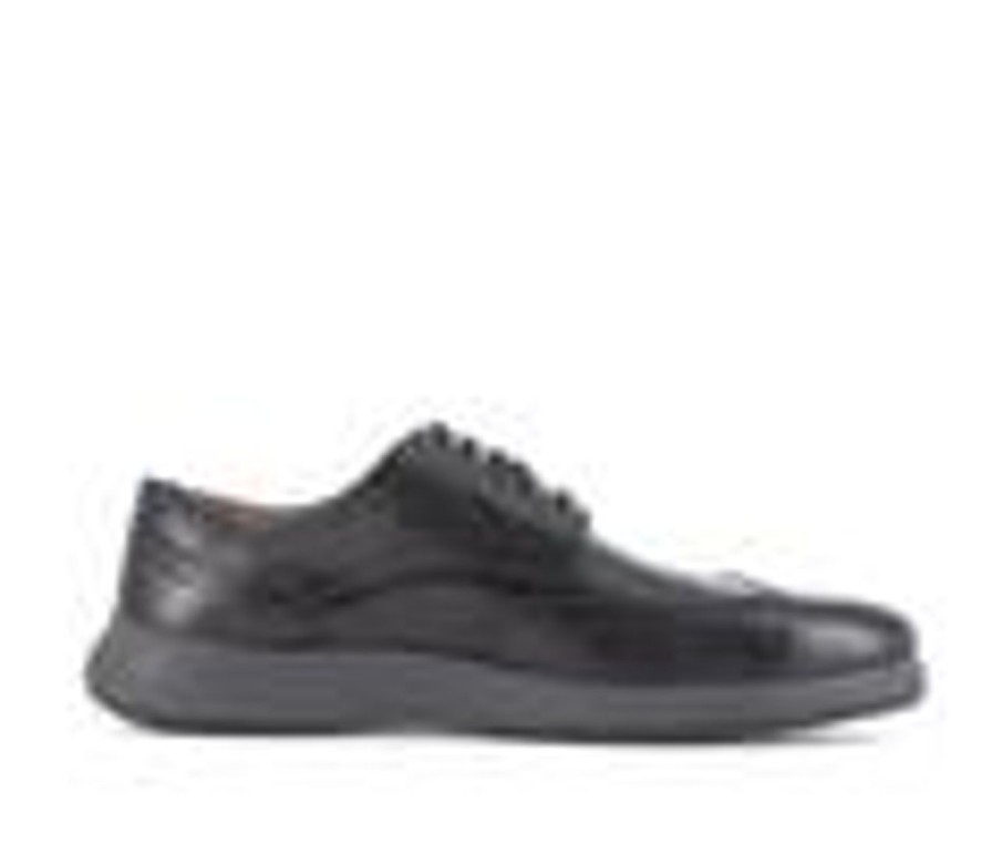 Men Florsheim Work Slip Resistant | Men'S Florsheim Work Flair Steel Toe Slip-Resistant Work Shoes Black