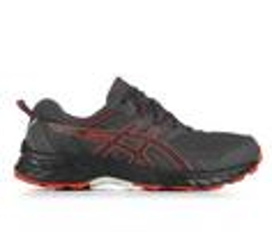 Men ASICS Walking And Hiking | Men'S Asics Gel Venture 9 Trail Running Shoes Grey/Red