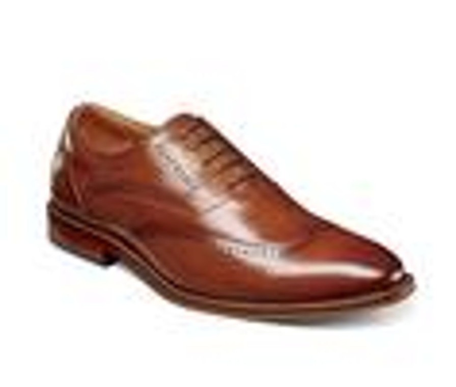 Men Stacy Adams Oxfords | Men'S Stacy Adams Macarthur Dress Shoes Cognac