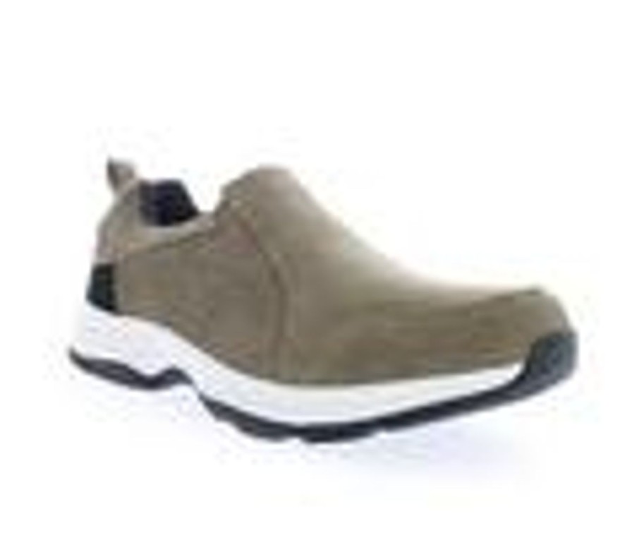 Men Propet Slip-Ons | Men'S Propet Cash Casual Slip On Sneakers Gunsmoke