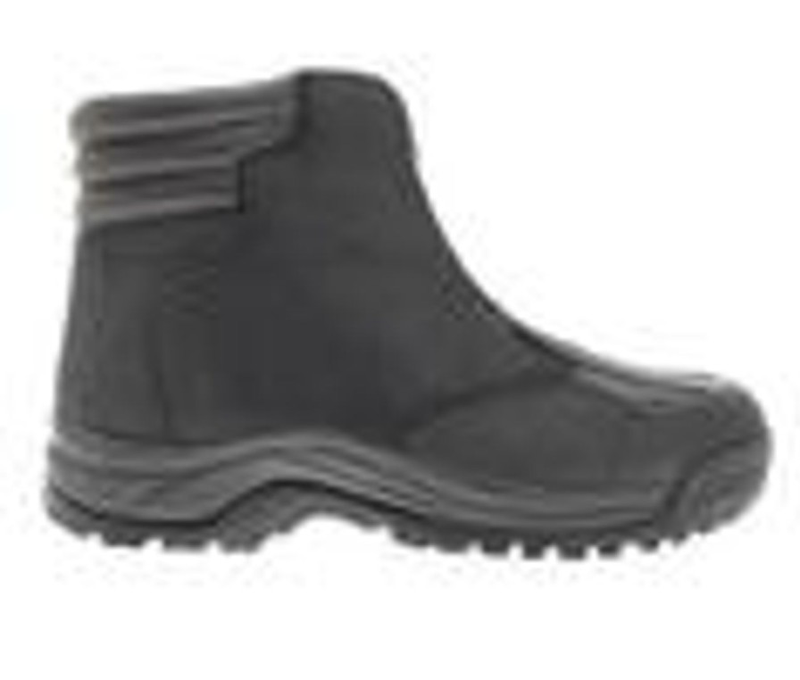 Men Propet Winter And Snow Boots | Men'S Propet Blizzard Mid Zip Waterproof Winter Boots Black