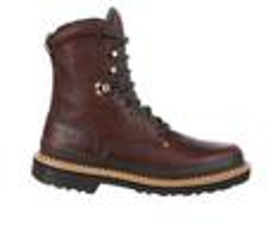 Men Georgia Boot Steel Toe | Men'S Georgia Boot Giant 8 Soggy Brown