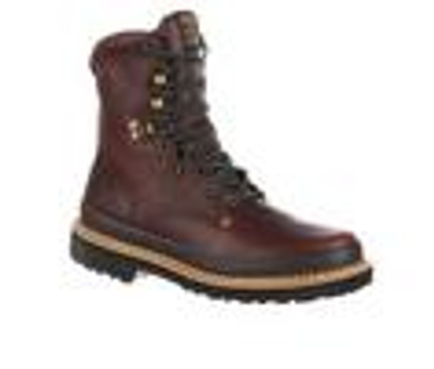 Men Georgia Boot Steel Toe | Men'S Georgia Boot Giant 8 Soggy Brown