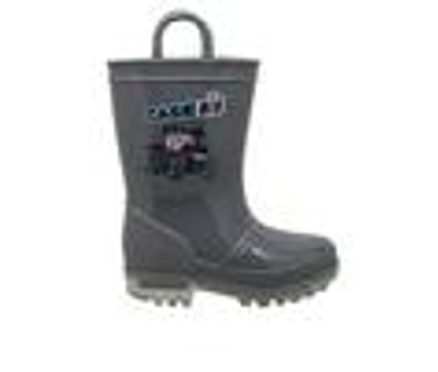 Kids Case IH Boots | Boys' Case Ih Toddler Pvc Light-Up Rain Boots Grey