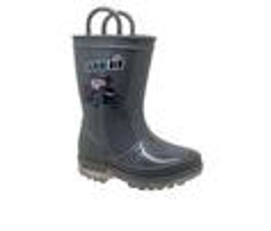 Kids Case IH Boots | Boys' Case Ih Toddler Pvc Light-Up Rain Boots Grey