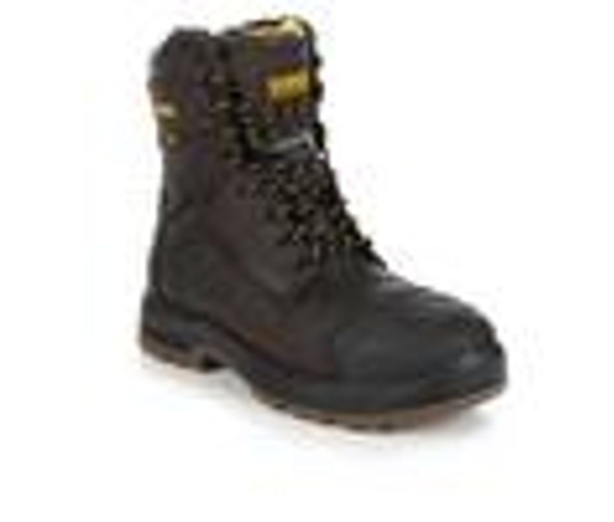 Men DeWALT Electric Hazard | Men'S Dewalt Reed 8 Inch Steel Toe Waterproof Work Boots Brown