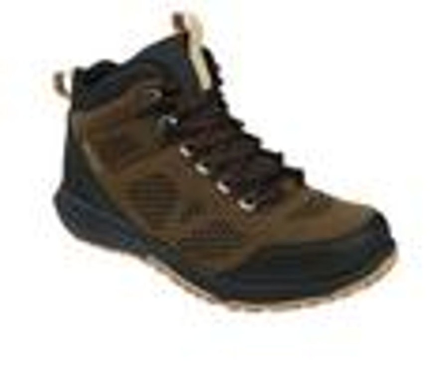 Men Northside Hiking And Hunting | Men'S Northside Benton Mid Waterproof Hiking Boots Brown/Black