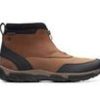 Men Clarks Winter And Snow Boots | Men'S Clarks Grove Zip Ii Winter Boots Dark Tan Lea