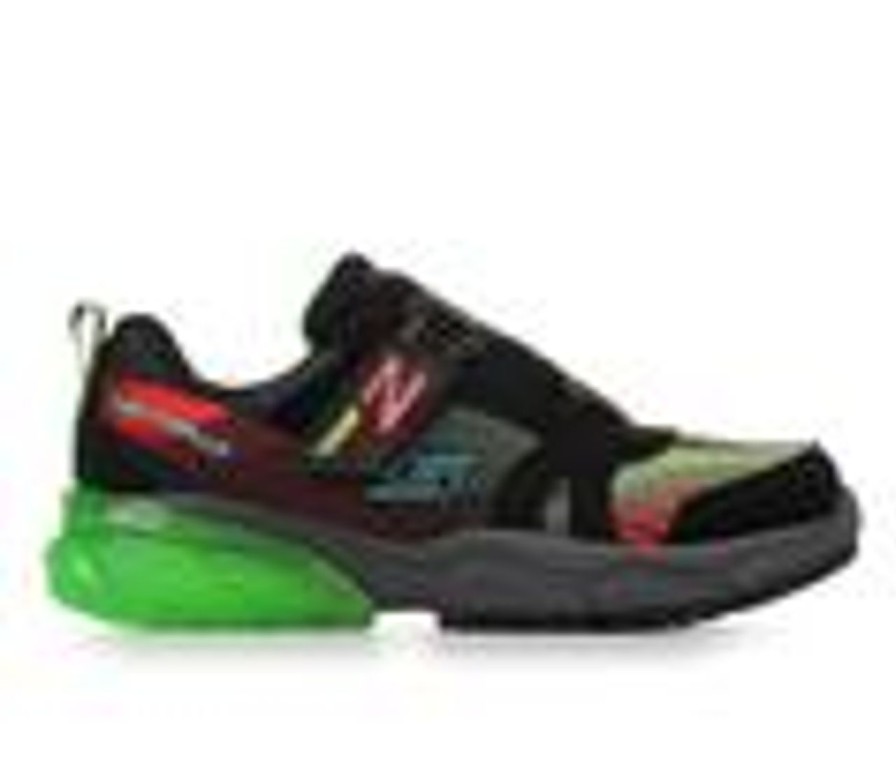 Kids Skechers Athletics & Sneakers | Boys' Skechers Little Kid & Big Kid Thermoflux 2.0 Zarxo Running Shoes Black/Lime/Red