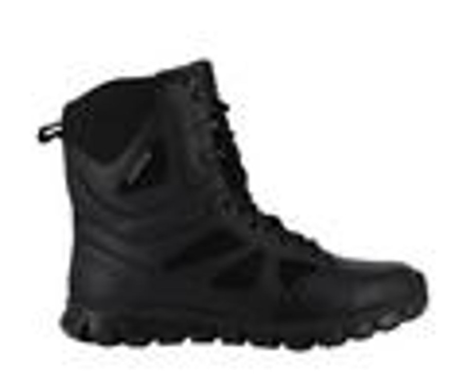 Men REEBOK WORK Soft Toe | Men'S Reebok Work Sublite Cushion Tactical Rb8806 Work Boots Black