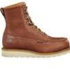 Men Carhartt Steel Toe | Men'S Carhartt Fw8275 Wp Moc Wedge 8 Red Brown