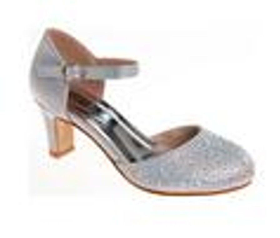 Kids Badgley Mischka Dress | Girls' Badgley Mischka Intricate Intrigue 13-6 Dress Shoes Silver