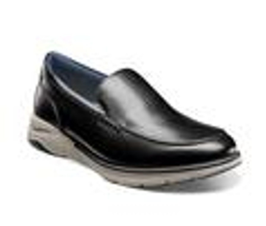 Men Florsheim Loafers | Men'S Florsheim Fenzi Moc Toe Venetian Loafers Black