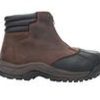 Men Propet Winter And Snow Boots | Men'S Propet Blizzard Work Composite Toe Winter Boots Brown/Black