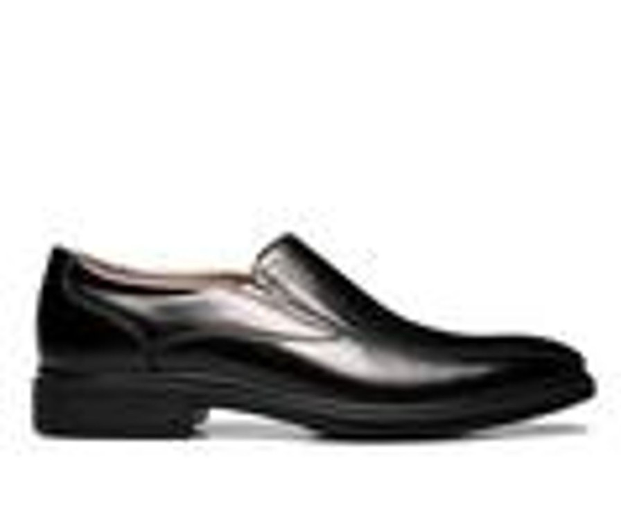 Men Florsheim Loafers | Men'S Florsheim Forecast Bike Toe Slip On Dress Shoes Black