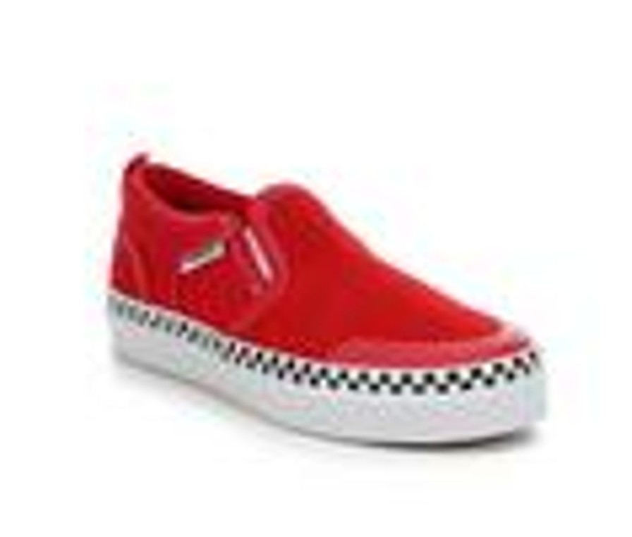 Kids Vans Athletics & Sneakers | Boys' Vans Little Kid & Big Kid Asher Dw Slip-On Sneakers Red/Side Check