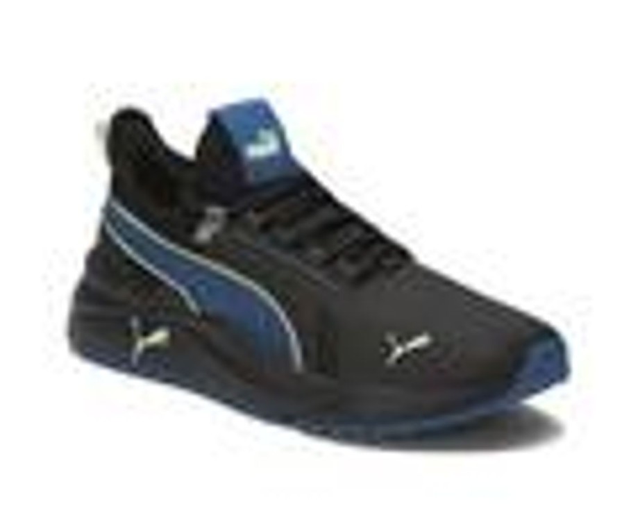 Men Puma Cross Training | Men'S Puma Pacer Future Street Slip-On Sneakers Black/Royal/Ylw