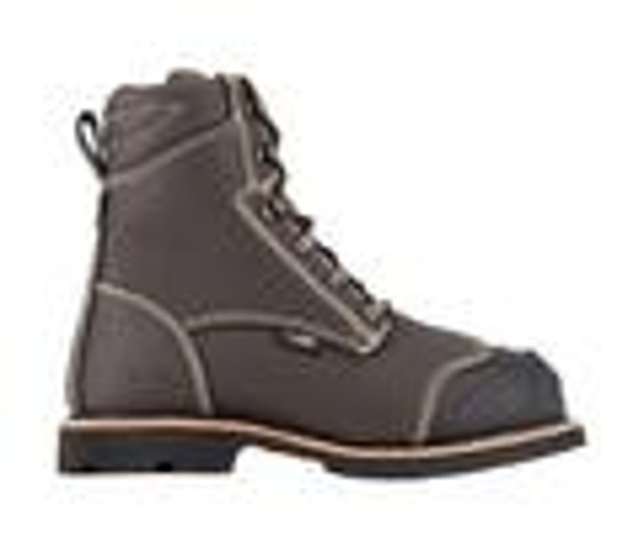 Men Iron Age Electric Hazard | Men'S Iron Age Forgefighter Work Boots Dark Brown