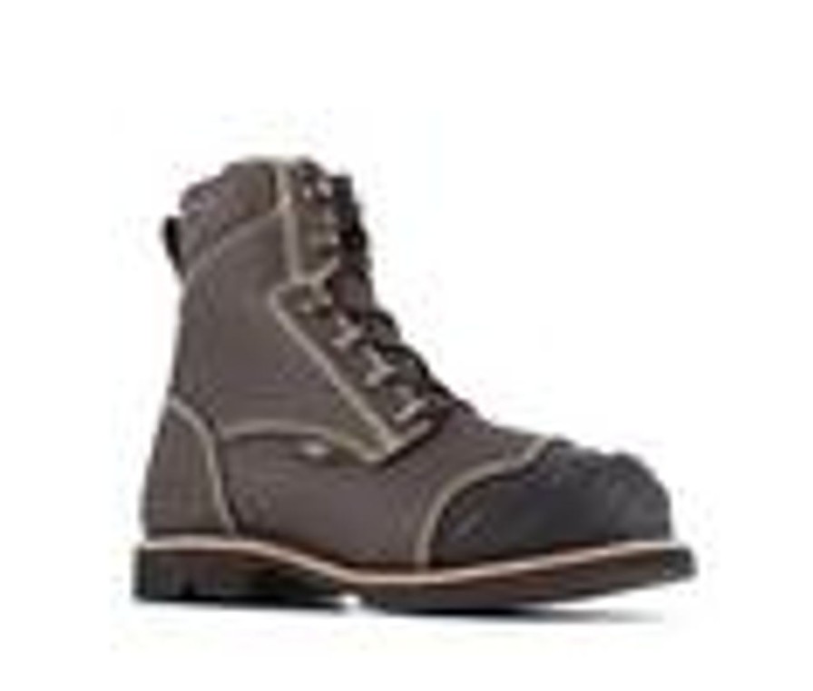 Men Iron Age Electric Hazard | Men'S Iron Age Forgefighter Work Boots Dark Brown