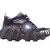 Kids Skechers Casual | Boys' Skechers Little Kid & Big Kid Skech-O-Saurus Light-Up Mid-Top Sneakers Black/Charcoal