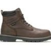 Men Wolverine Waterproof | Men'S Wolverine Floorhand Waterproof Steel Toe Work Boots Dark Brown