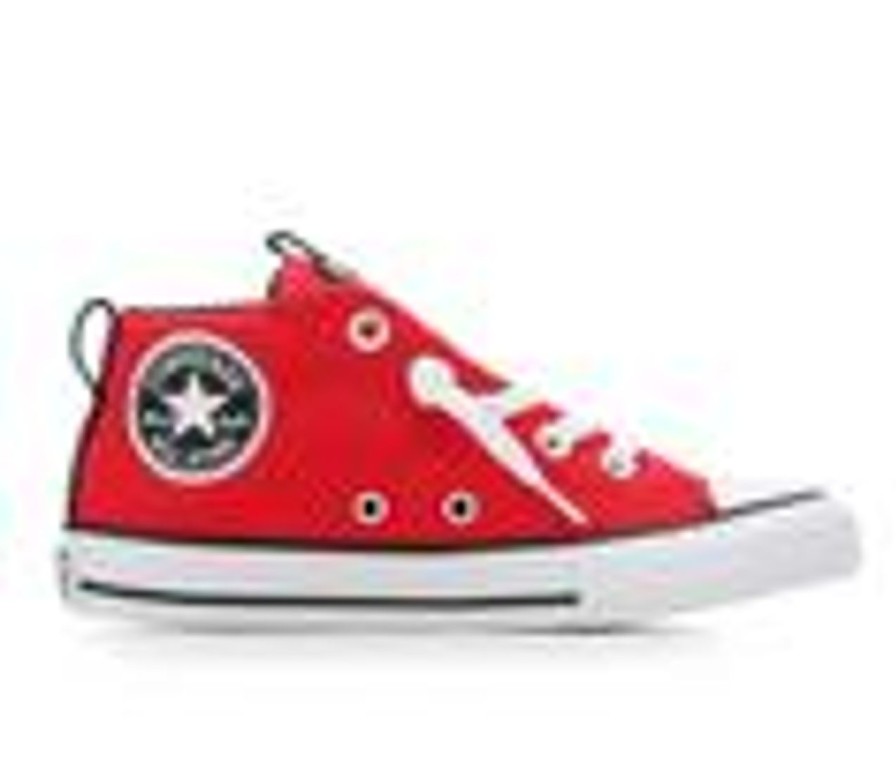 Kids Converse Athletics & Sneakers | Kids' Converse Little Kid & Big Kid Chuck Taylor All Star St Mid Varsity Sneakers Red/Black/White