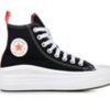 Kids Converse Athletics & Sneakers | Girls' Converse Big Kid Chuck Taylor All Star Move Hi Platform Sneakers Black/Pink/Wht