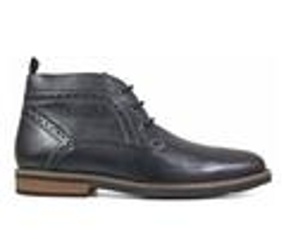 Men Nunn Bush Boots | Men'S Nunn Bush Ozark Plain Toe Chukka Boots Black Tumbled