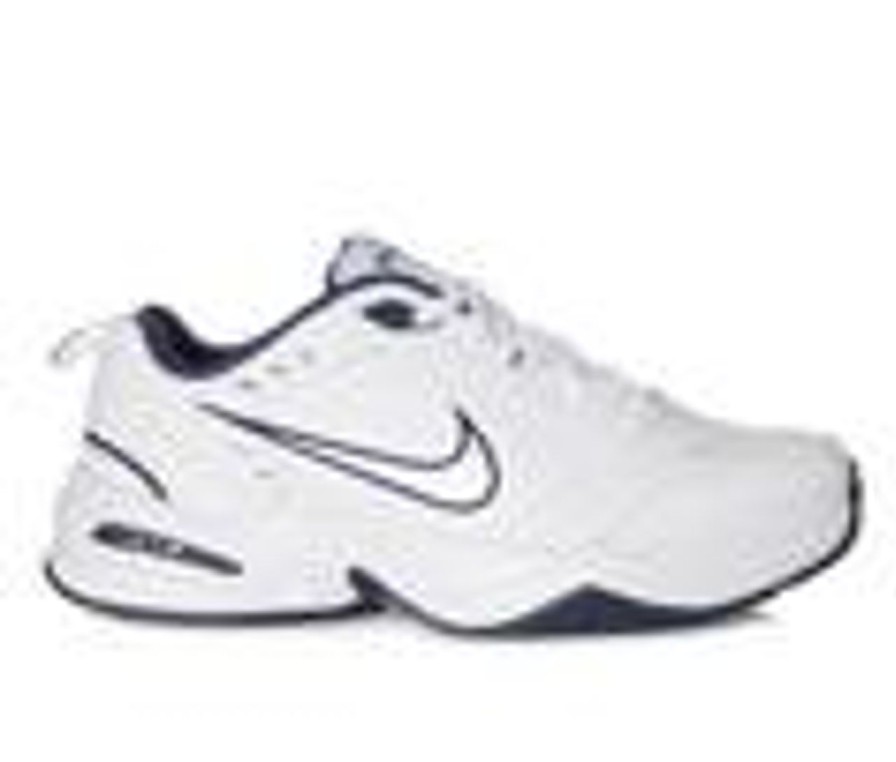 Men Nike Cross Training | Men'S Nike Air Monarch Iv Training Shoes White/Sil/Navy