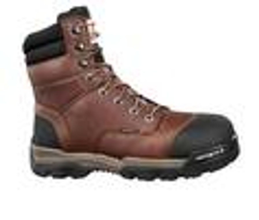 Men Carhartt Electric Hazard | Men'S Carhartt Cme8355 Composite Toe Lace-Up Work Boots Peanut