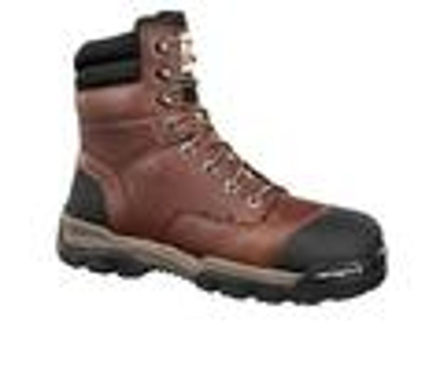 Men Carhartt Electric Hazard | Men'S Carhartt Cme8355 Composite Toe Lace-Up Work Boots Peanut