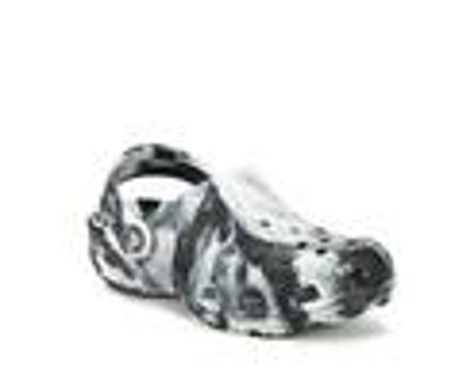 Kids Crocs Sandals | Kids' Crocs Infant & Toddler Classic Marbled 2 Clogs Black/White