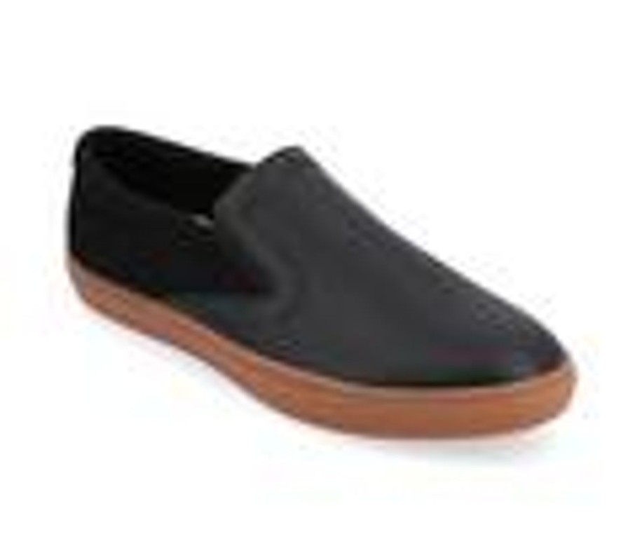 Men Vance Co. Loafers And Slip-Ons | Men'S Vance Co. Wendall Slip On Shoes Black