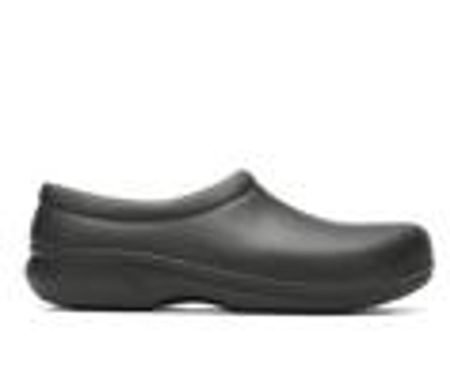 Men Crocs Work Soft Toe | Adults' Crocs Work On The Clock Slip-Resistant Clogs Black