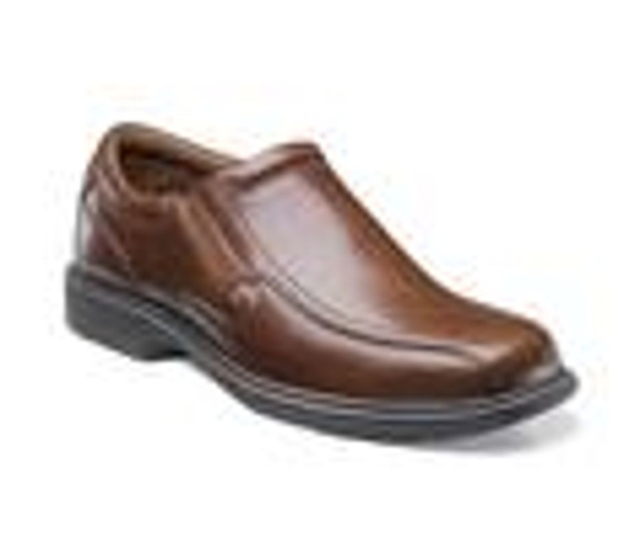 Men Nunn Bush Loafers | Men'S Nunn Bush Bleeker Street Loafers Cognac