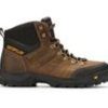 Men Caterpillar Waterproof | Men'S Caterpillar Threshold Waterproof Steel Toe Work Boots Dark Brown