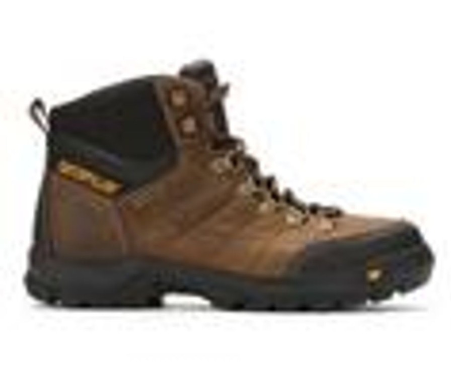 Men Caterpillar Waterproof | Men'S Caterpillar Threshold Waterproof Steel Toe Work Boots Dark Brown