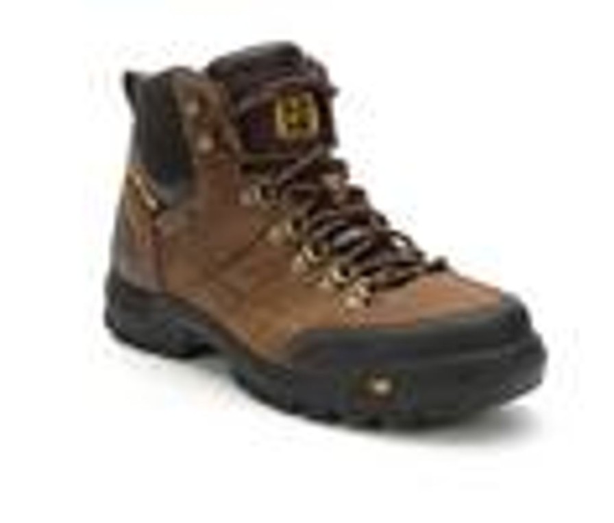 Men Caterpillar Waterproof | Men'S Caterpillar Threshold Waterproof Steel Toe Work Boots Dark Brown