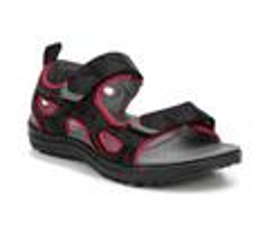 Kids Northside Sandals | Boys' Northside Little Kid & Big Kid Riverside Lite Sandals Black/Red