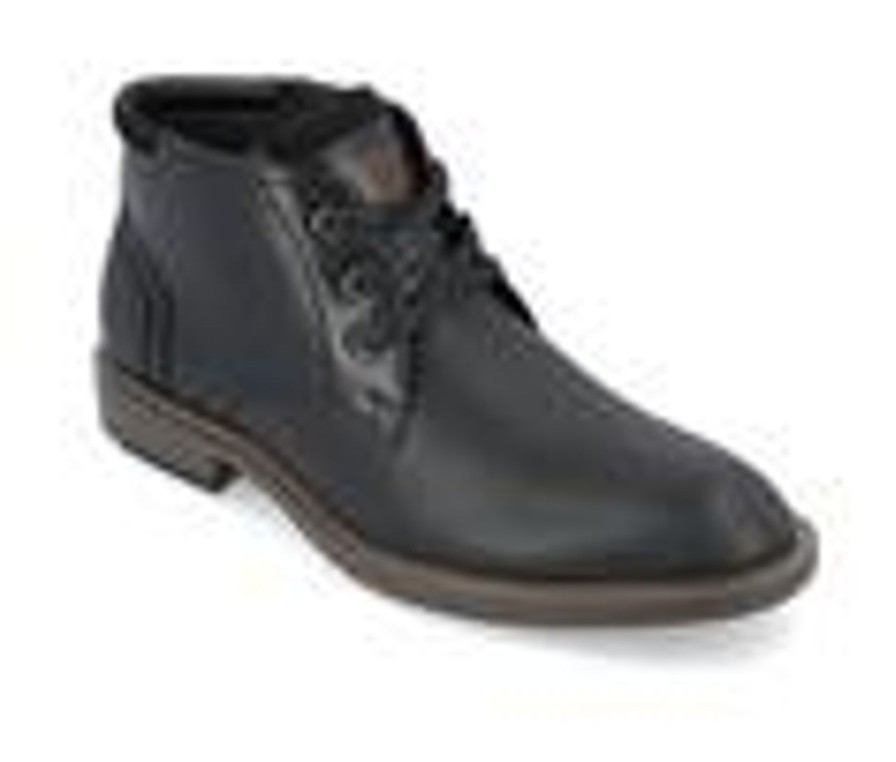 Men Vance Co. Boots | Men'S Vance Co. Vaughn Chukka Dress Boots Black