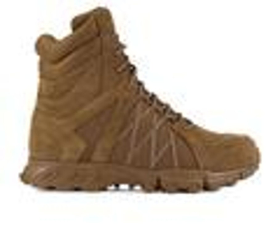 Men REEBOK WORK Slip Resistant | Men'S Reebok Work Trailgrip Tactical Rb3462 Work Boots Coyote