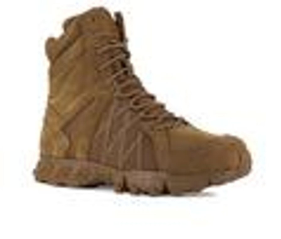 Men REEBOK WORK Slip Resistant | Men'S Reebok Work Trailgrip Tactical Rb3462 Work Boots Coyote