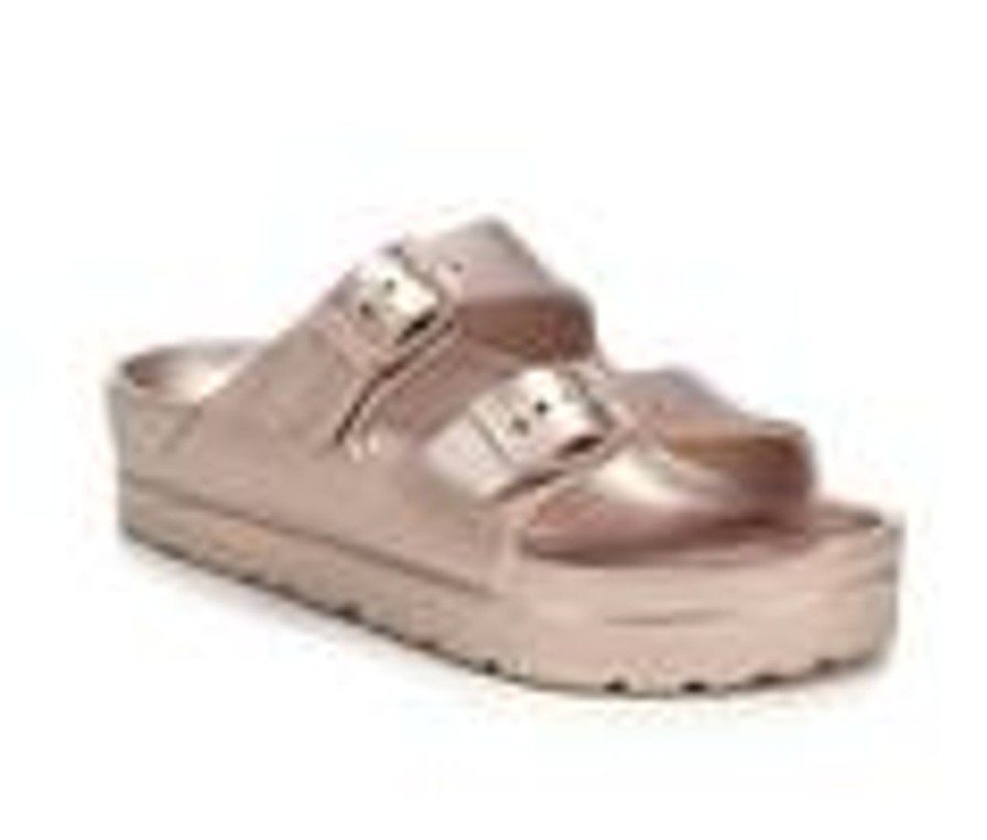 Kids MIA Sandals | Girls' Mia Little Kid & Big Kid Kiana Platform Footbed Sandals Rose Gold