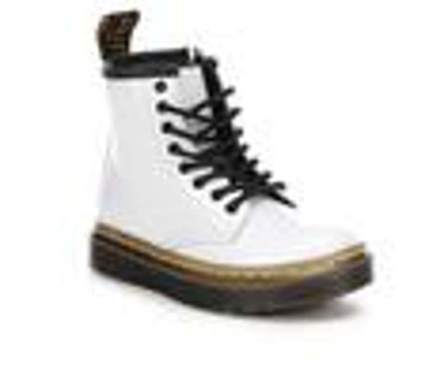 Kids Dr. Martens Boots | Girls' Dr. Martens Toddler Zavala Patent Boots White