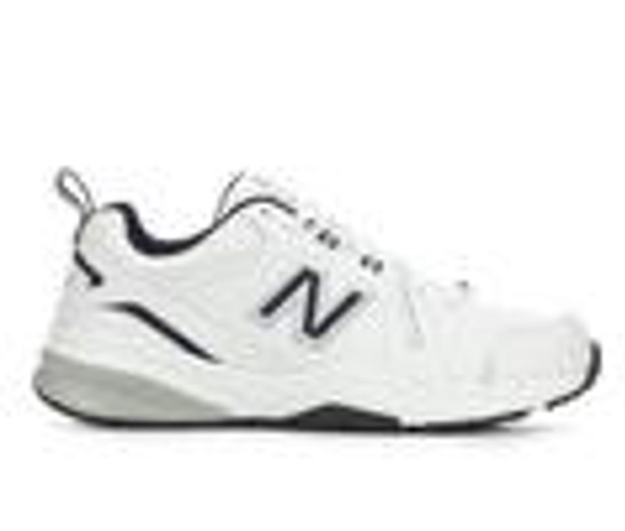 Men New Balance Cross Training | Men'S New Balance Mx608V5 Training Shoes White/Navy