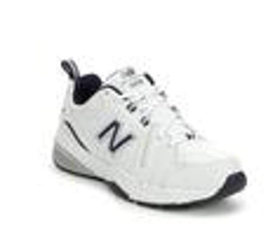 Men New Balance Cross Training | Men'S New Balance Mx608V5 Training Shoes White/Navy