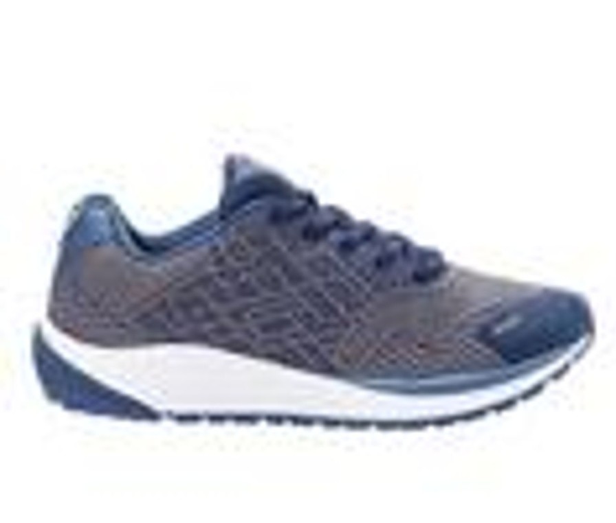 Men Propet Walking And Hiking | Men'S Propet One Walking Shoes Navy/Grey