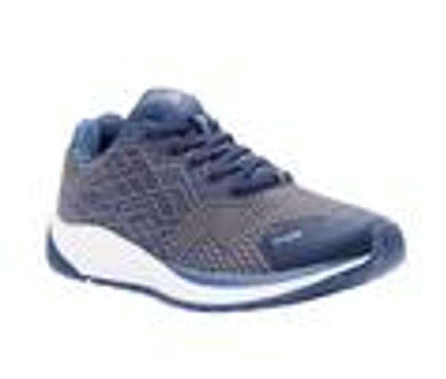 Men Propet Walking And Hiking | Men'S Propet One Walking Shoes Navy/Grey